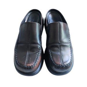 Dansko Brown Leather Clog Mules